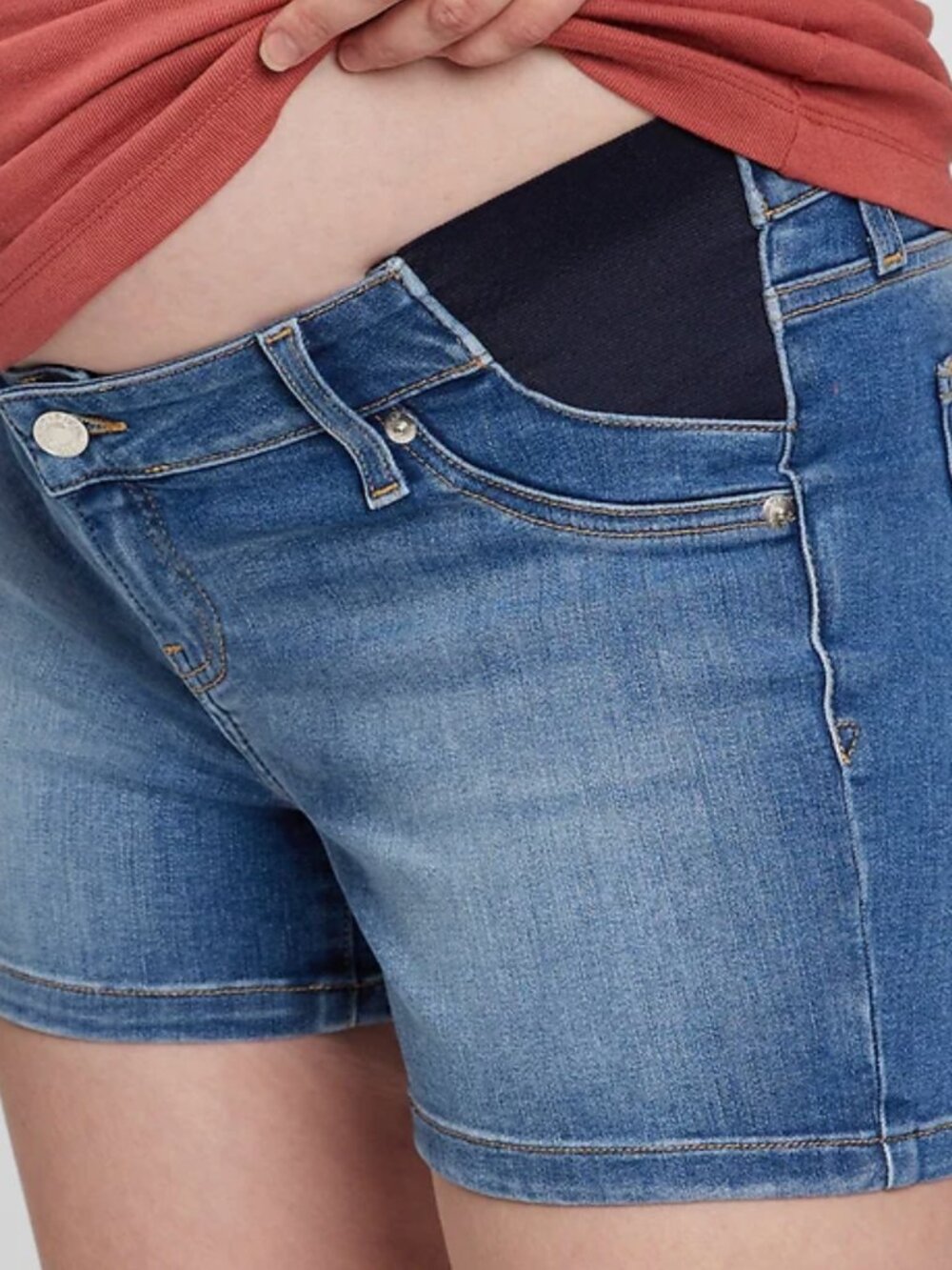 Gap 4" Maternity Inset Panel Denim Shorts | Size 29/8